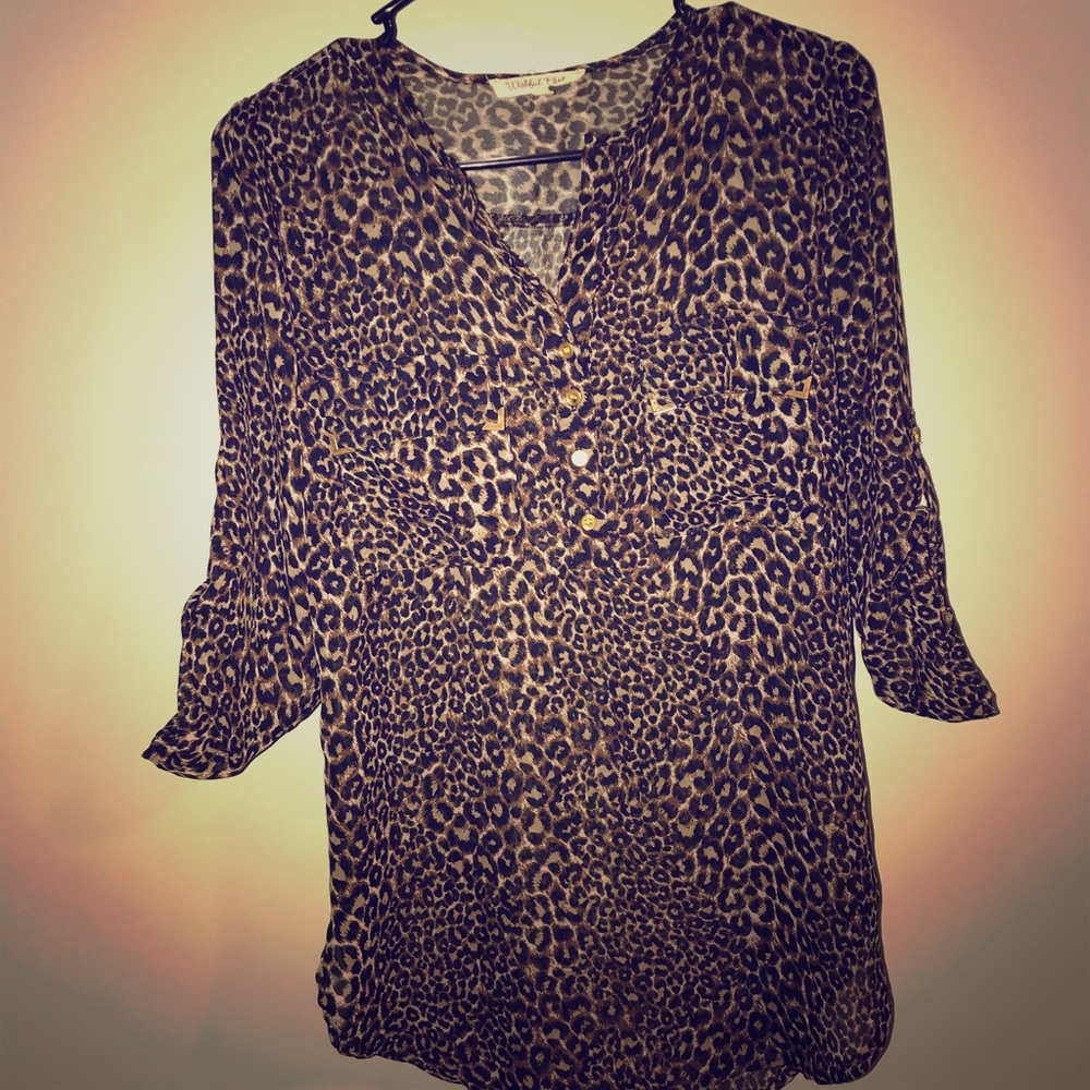 ⚡️SALE⚡️Sheer 3/4 sleeve dress shirt